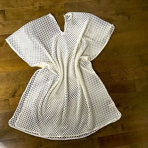 Cream swimsuit coverups, ONESIZE
